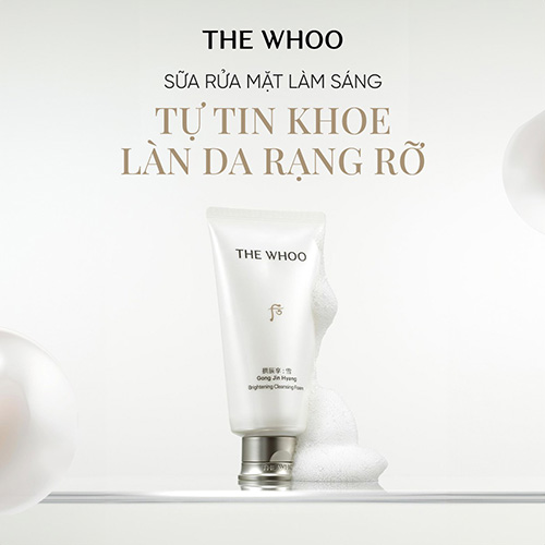 Hình ảnh minh họa củaSữa Rửa Mặt The Whoo Gong Jin Hyang Brightening Cleansing Foam - 180mL