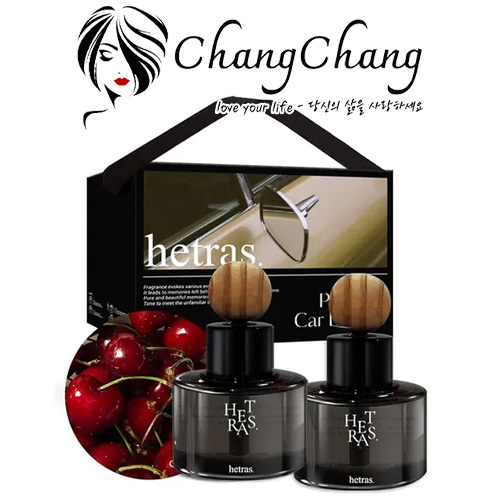  Set Tinh Dầu Nước Hoa Ô Tô Hetras Hương Black Cherry (77ml x 2)