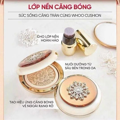 Hình ảnh minh họa củaSet Phấn Nước Tái Sinh Whoo Cheongidan Radiant Essence Cushion – Bộ Trang Điểm Cao Cấp