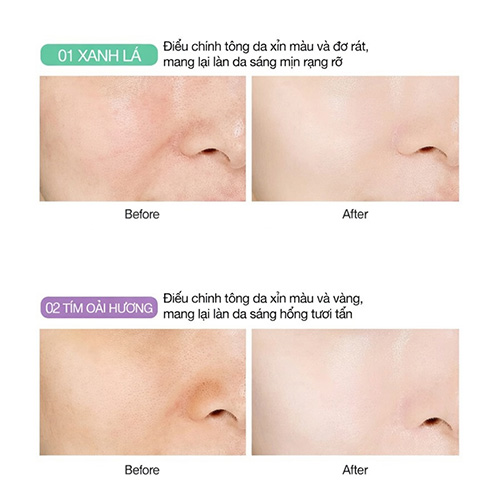 Hình ảnh minh họa củaKem Lót Điều Chỉnh Sắc Tố Da, Làm Đều Màu Da (Xanh) The Saem Airy Cotton Make Up Base 30ml