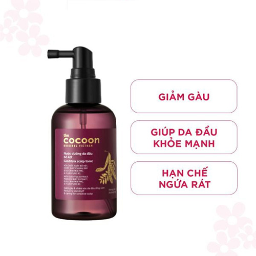 Hình ảnh minh họa củaNước dưỡng da đầu Bồ Kết Cocoon Gleditsia Scalp Tonic 140ml