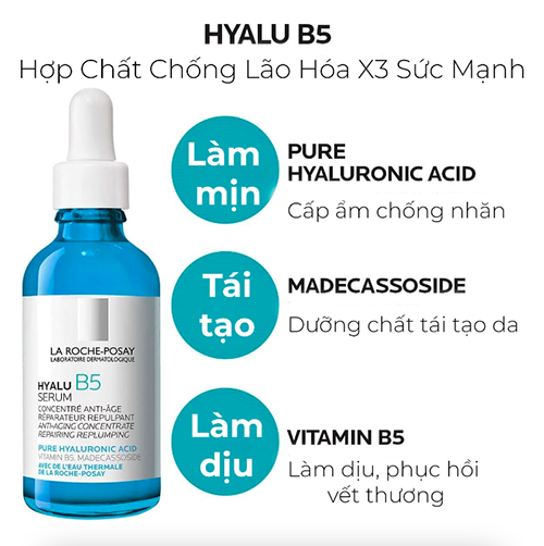 Hình ảnh minh họa củaTinh chất vitamin B5 phục hồi và tái tạo da La Roche Posay Hyalu B5 serum 30ml