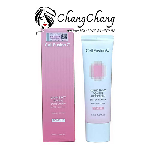 Kem Chống Nắng Nâng Tone Cell Fusion C Tone Up & Brightening 50ml SPF50+ PA++++ (Hồng)