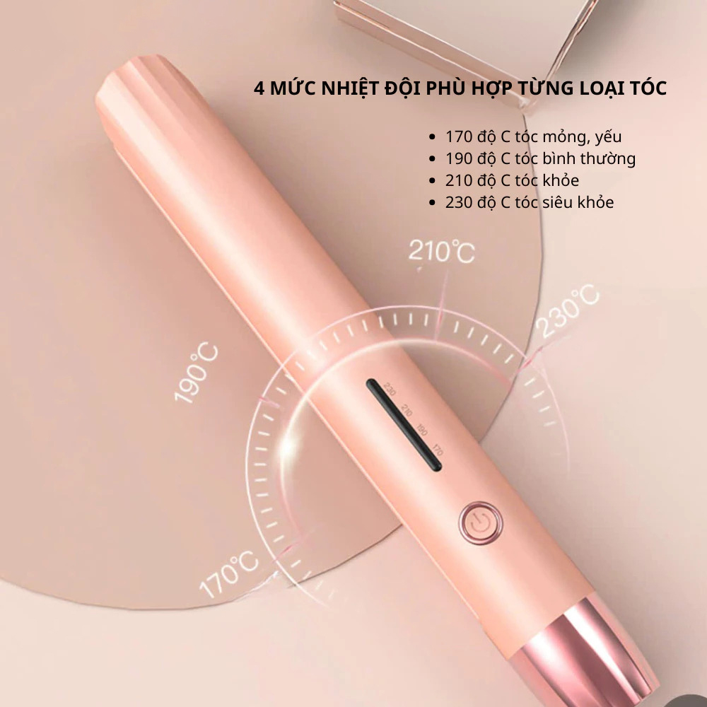 Hình ảnh minh họa củaMáy Là Tóc Mini KEYSHE Cầm Tay Nhỏ Gọn - Cestovní mini žehlička na vlasy KEYSHE